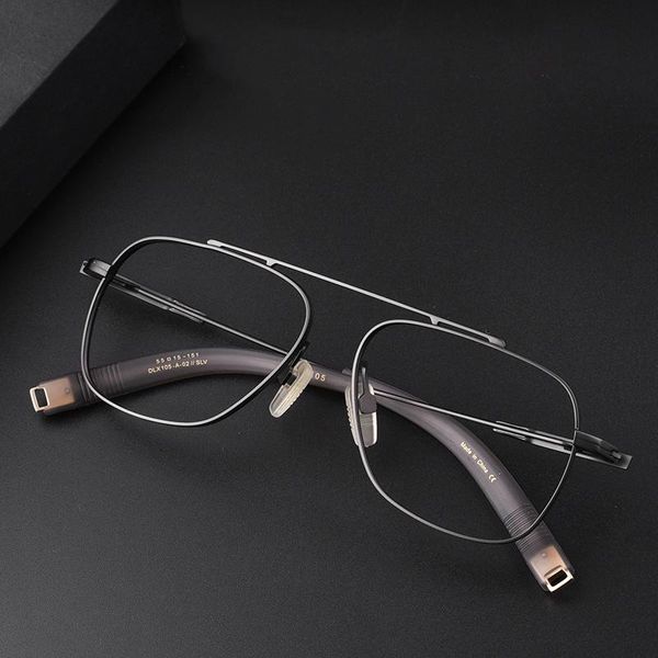 

fashion sunglasses frames 2021 ultralight titanium square optical eyeglasses frame for men women's myopia prescription reading glasses o, Black