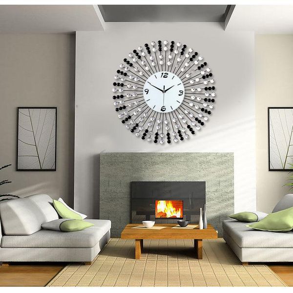 

wall clocks big iron creative clock modern design digital silent european style decoration selling 2021 products 40c290