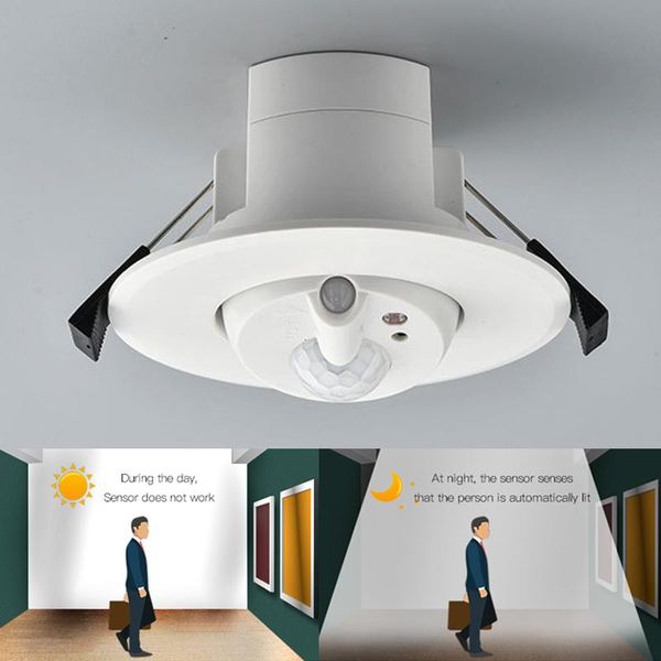 

smart home control zigbee pir sensor motion led downlight night light recessed ceiling kitchen indoor lighting for tuay app