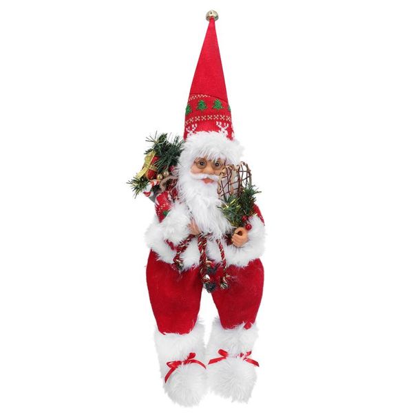 

christmas decorations 1pc adoring sitting santa claus doll decor xmas party po prop