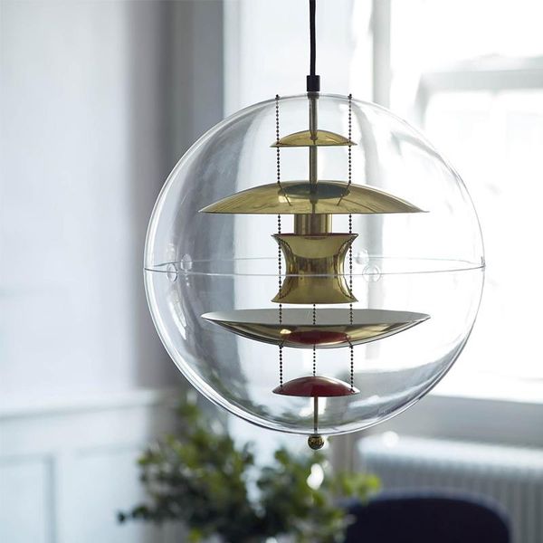 

pendant lamps postmodern simple light luxury chandelier model room study restaurant round decorative