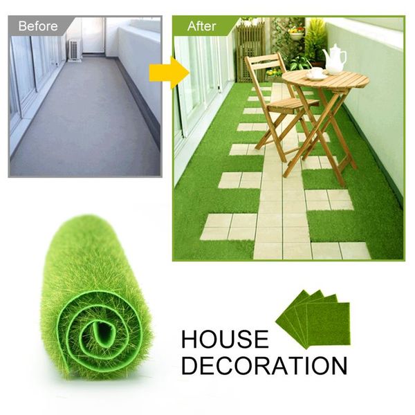 

decorative flowers & wreaths 1pcs artificial plant lawn green micro landscape decoration fake moss garden outdoor interior