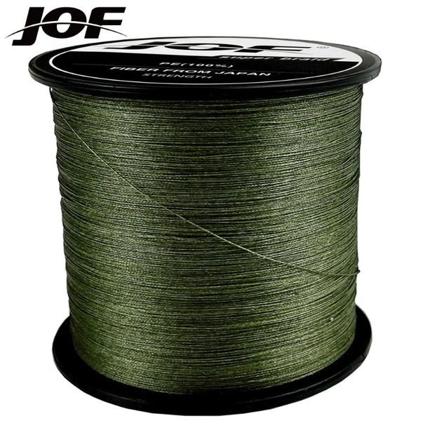 

braid line jof 4 strands 1000m 500m 300m braided fishing multifilament pesca carp super strong weave sea saltwater extreme 100% pe