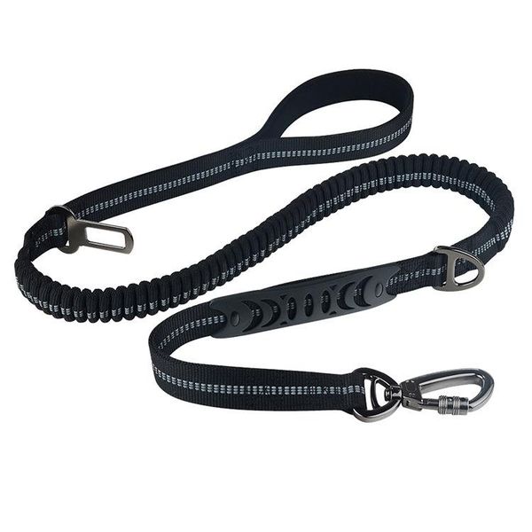 

reflective dog leash adjustable nylon safety belt lead leashes outdoor walking running traction rope for large dogs pet supplies collars &