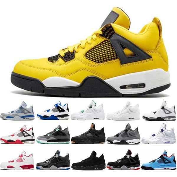 

oreo white sail guava ice 4 basketball shoes men 4s university blue lava taupe haze cement citron black cat metallic fear pack bred cool gre