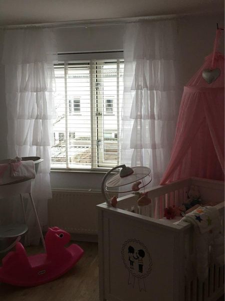 

ruffle rod pocket organza window curtain for living room (one panel) & drapes