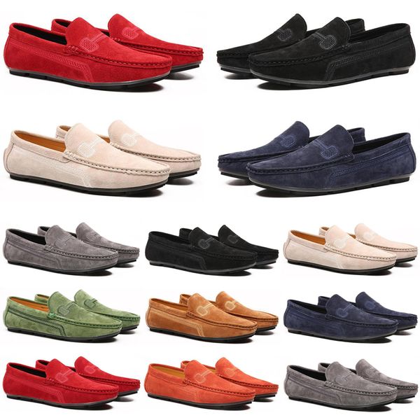 

2021 luxury men casual shoes black grey loafers outdoor flat slip on fashion mens trainers sneakers size 40-47 color10