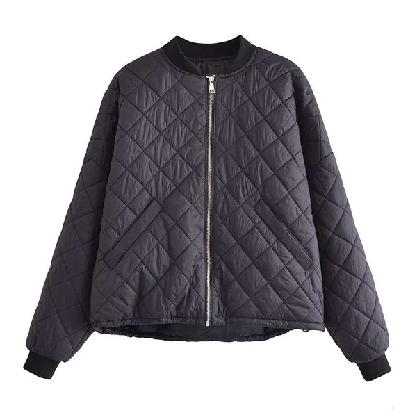 

french autumn and winter style women's wear thin cotton suit pilot jacket, Black;brown