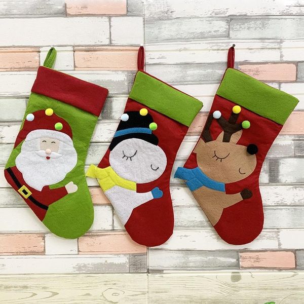 

christmas decorations 3 pcs stocking for xmas classic decoration fireplace hanging ornaments holiday