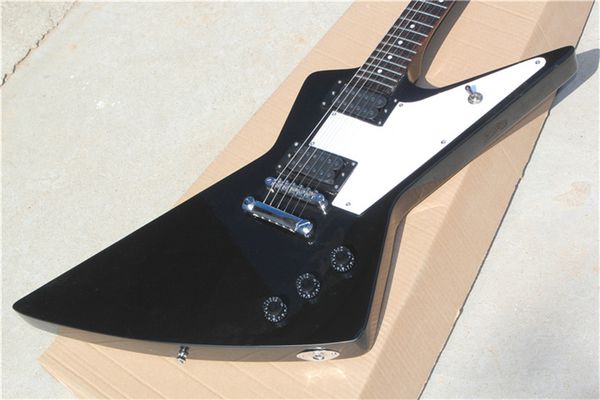 

mahogany wood black explorer electric guitar guitars guitarra