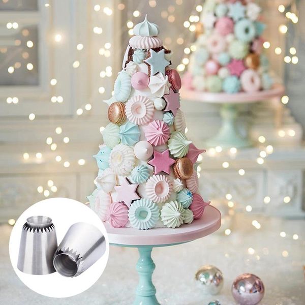 

baking & pastry tools icing piping nozzle stainless steel diy cake decoration cream flower tips tool ac889