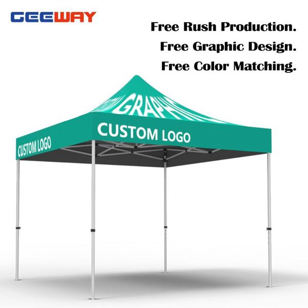

shade 10x10 custom single sided full backwall -up canopy tent