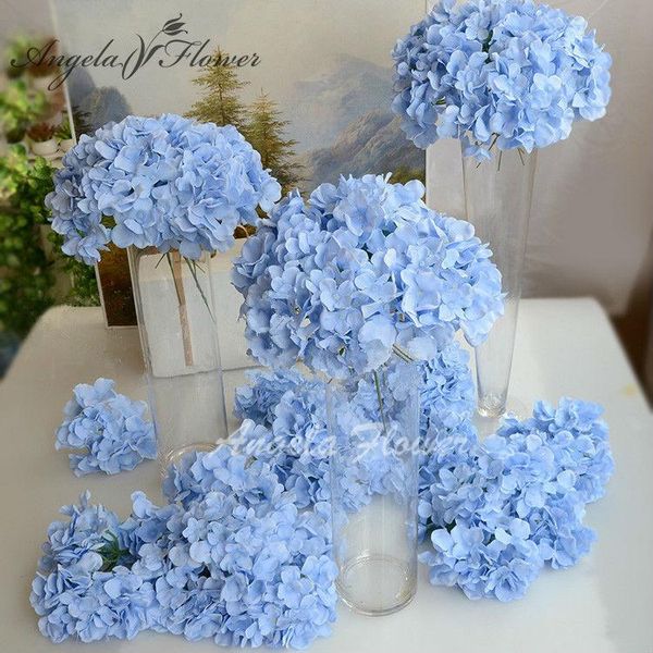 

decorative flowers & wreaths 10pcs/lot amazing colorful flower for wedding party luxury artificial hydrangea silk diy