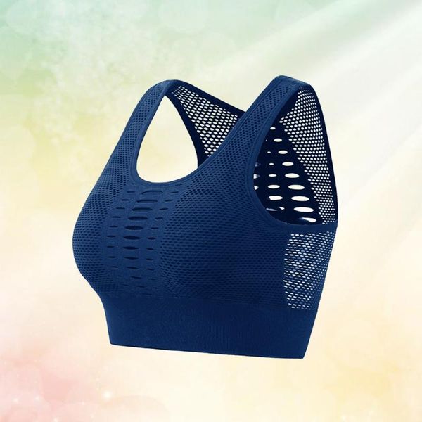

yoga outfit sports bras activewear high impact support stretchy breathable fitness underwear for gym workout fitness(blue/s)
