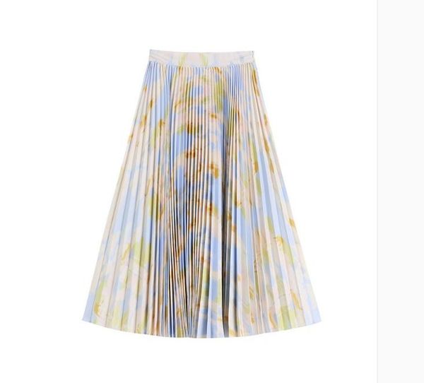 

skirts selling miyake fashio print pleated skirt wais in stock, Black
