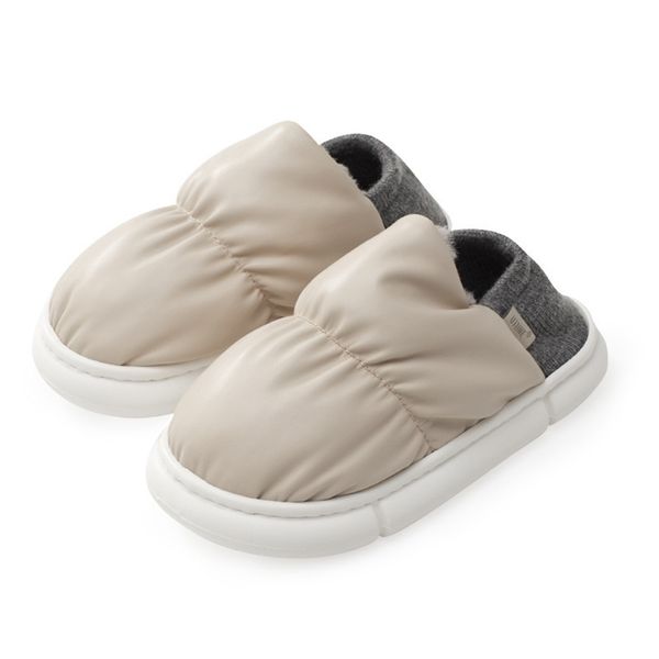 

indoor cotton slipper space capsule warm cotton shoes plush dual purpose shoes lightweight elastic heel toast slippers 211023, Black