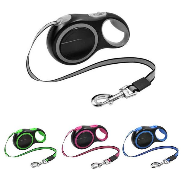 

durable retractable dog leash big walking leads automatic extending rope 8m long pet for large dogs collars & leashes