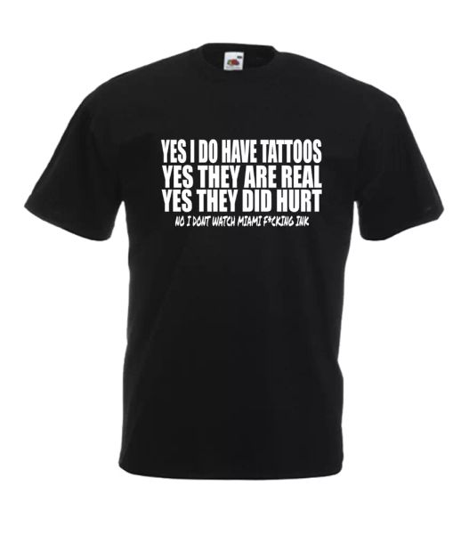 

i have tattoos xmas gift idea mens women t shirts multi-color s-2xl, White;black