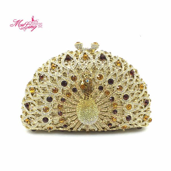 

2021 mulling hollow out dinner party evening dress peacock holding women's bagmini shoulder luxurys designers bags handbags fashion tem