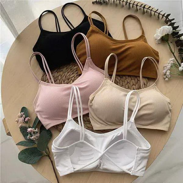 

yoga outfit 2021 bra essential push up padded gym fitness bras crop women plain soft nylon workout sports with pads