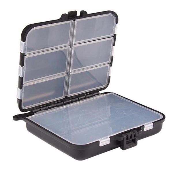 

fishing accessories portable lures hook bait tackle storage box plastic #3c04