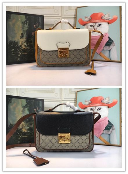

designer luxury women's padlock tigrotti saddle flap bag beige shoulder bag 644527 messenger bag size 27.5x18x6cm
