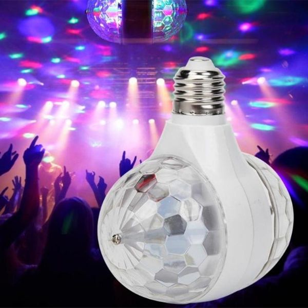 

bulbs double head stage crystal lamp e27 6w rgb led bulb ic ball disco