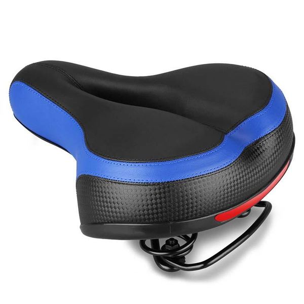 

bike saddles shockproof leather bicycle saddle with light comfortable wide soft silica gel road seat sports mtb racing cycling cushion