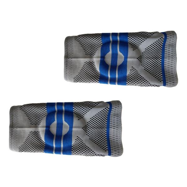 

elbow & knee pads 2pcs comfortable running brace breathable protective cover pad, Black;gray