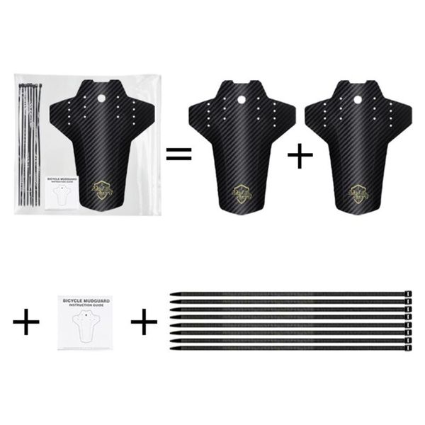 

bike groupsets carbon fiber pattern black rain plate bicycle fenders mudguard cool blocking riding tyre