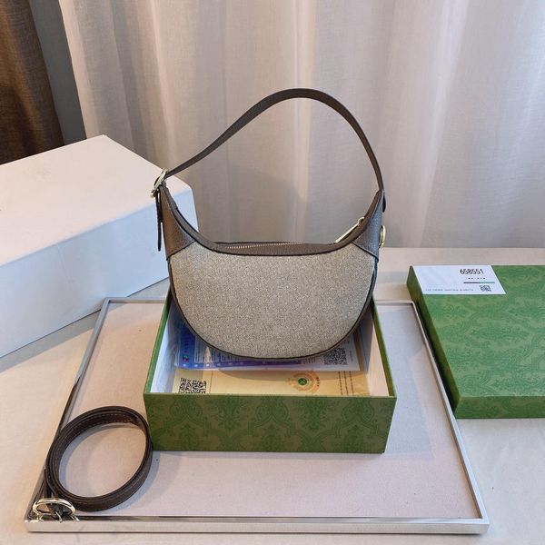 

Fashion Brand Luxury Designer Ladies Shoulder Bags Underarm Bag Handbag Genuine Cowhide and PVC Fabric Women Purse Underarm Pack