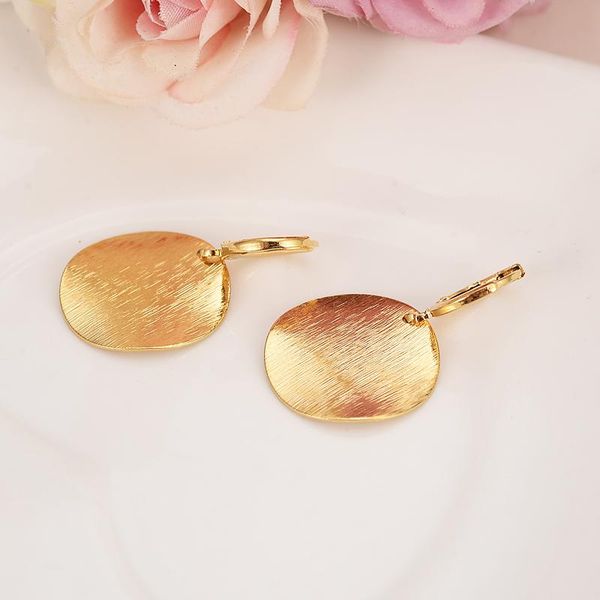

hoop & huggie fashion statement jewelry 2021 round earrings for women classic vintage female dubai african arab gifts, Golden;silver