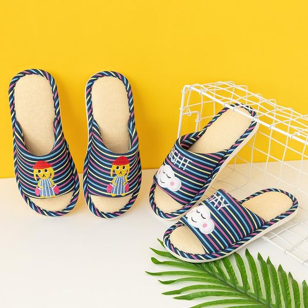 

slipper summer children cloth family slippers waterproof non-slip home breathable dad mom kids baby girl boy cartoon soft shoes, Black;grey