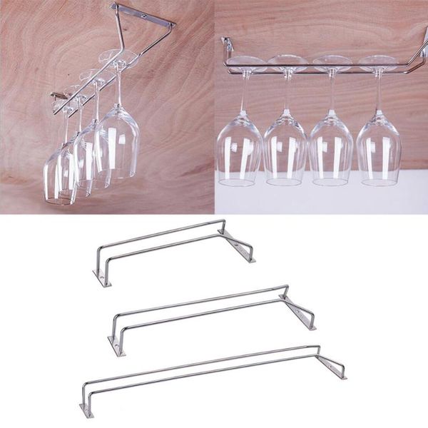 

ice buckets and coolers hanging metal wine cup rack bar single row of red stemware glass bottle goblet inverted holder 3size