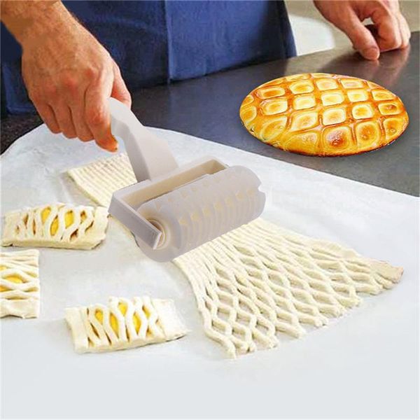 

baking & pastry tools kitchen accessories plastic dough cutter pull net wheel knife pizza lattice roller cookie pie