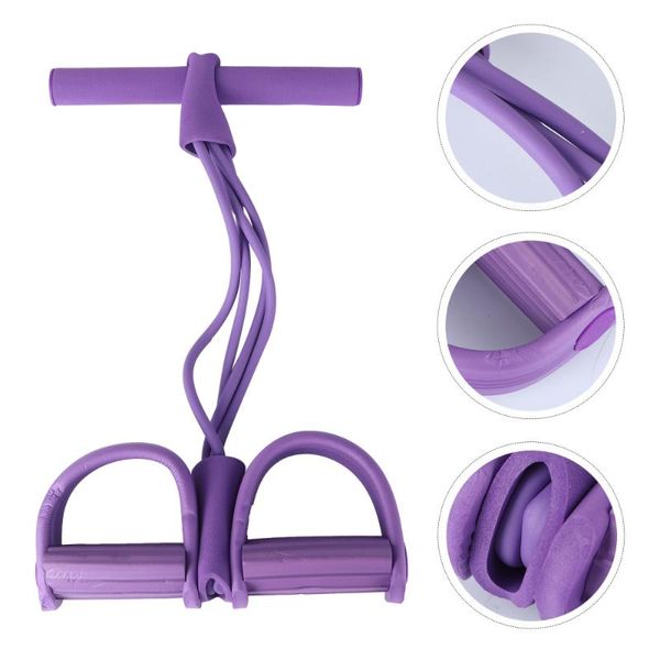 

resistance bands 1pc 4 tube health belly fitness rope workout (random color)