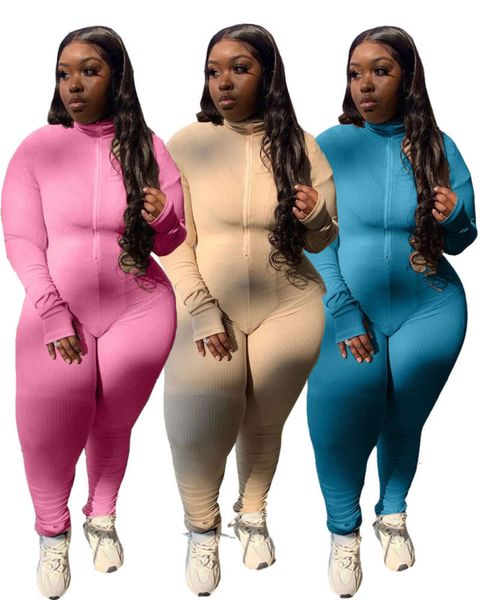 

lt6016 fashion tight solid color jumpsuit women's large, Black;white