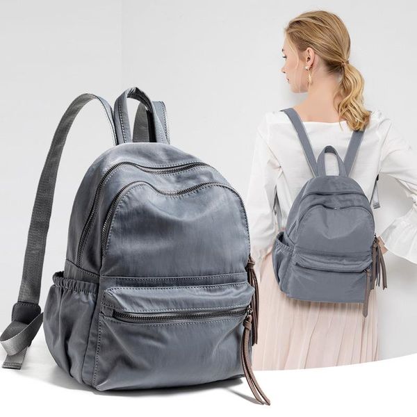 

fashion female light casual new and nylon bag versatile simple backpack oxford cloth student school 2021 ttwqg
