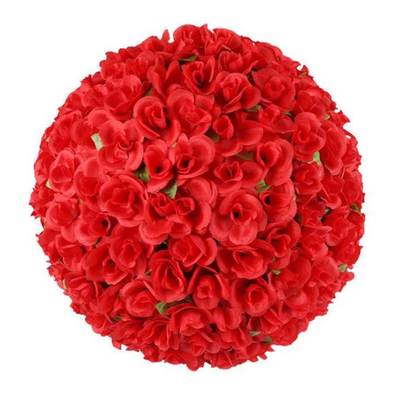40cm Grande Simulazione Fiori di Seta Rosa Artificiale Palla da Baciare per Matrimonio San Valentino Forniture per Feste