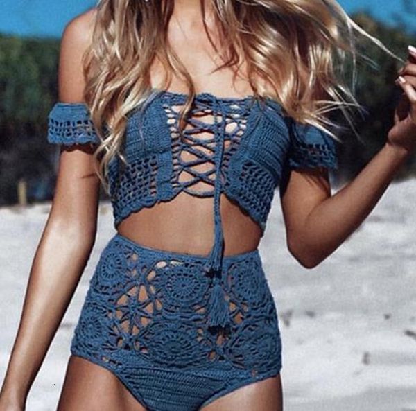 

summer bikini one shoulder women's high waist split cut flower swimsuit two piece suit, White;black