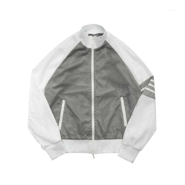 

men's jackets 2021 jacket spring and summer thin sun protection mesh fabric design zipper cardigan casual style high quality, Black;brown