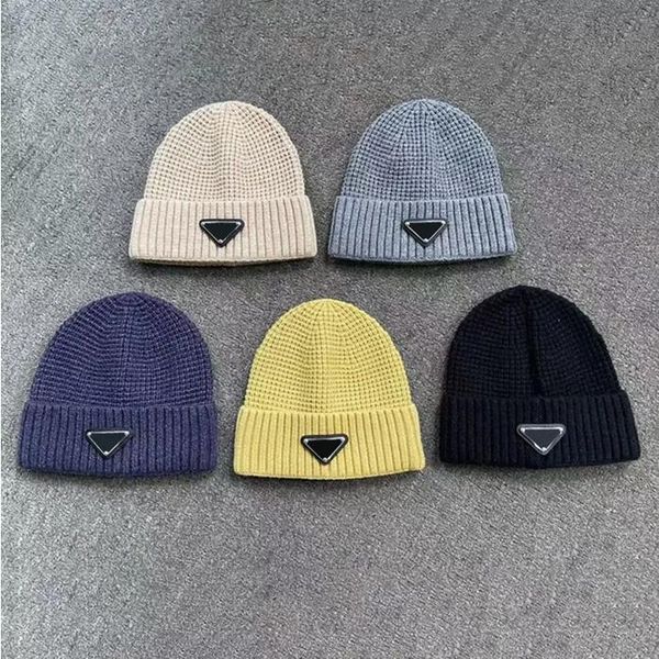 

women fashion designers beanie hat beanies classic caps hats mens triangle winter warm cap men autumn brimless casquette acc, Blue;gray