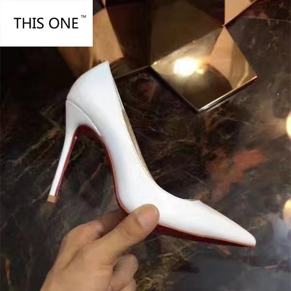 

women high heel shoes basic model pumps lady pointed toe wedding nine colors choose handmade sheepskin dress, Black