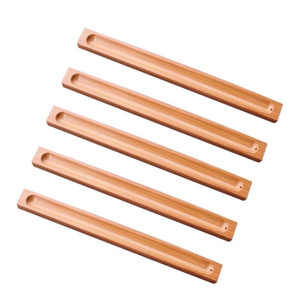

fragrance lamps 5pcs/set home wood tray bamboo stand office ash catcher incense burner fragrant sticks holder censer portable