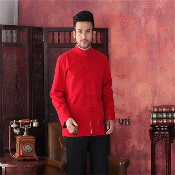 

men's jackets red tang suit classic chinese style hidden dragon jacket button coat s m  xl xxl xxxl, Black;brown
