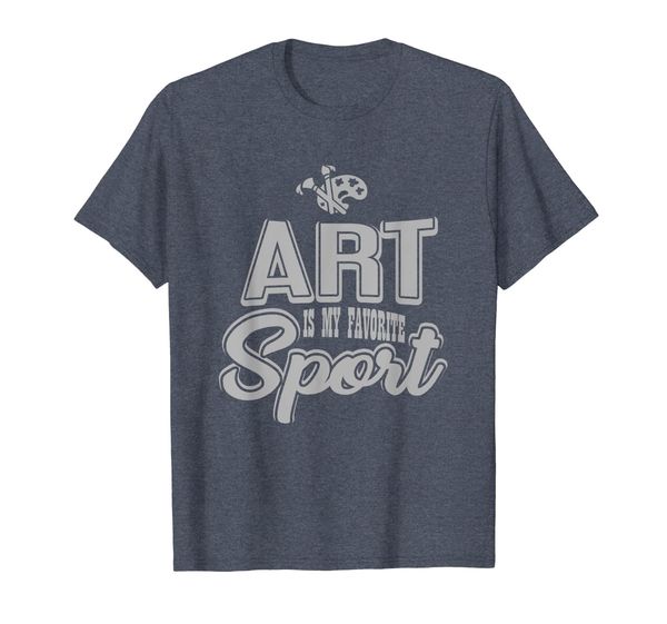 

art is my favorite sport shirt, White;black
