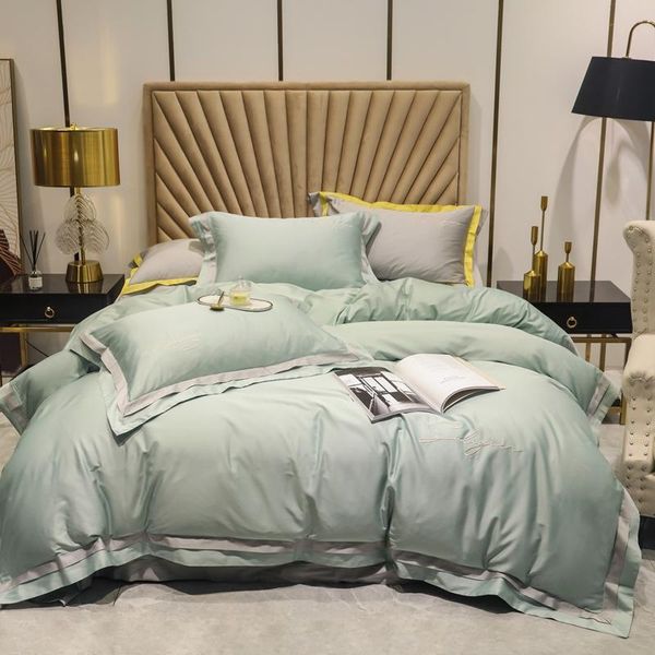 

sheets & sets luxurious cotton four-piece three-piece bedding set home textile quilt coverlet double bed mattress pad comforter sheet