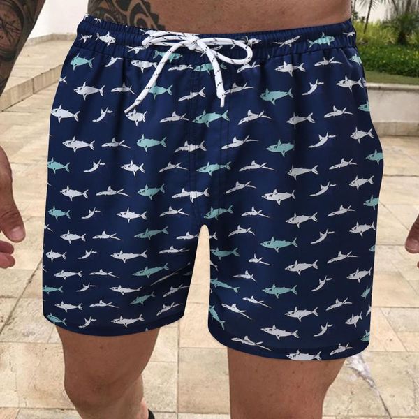 

men's shorts mens summer casual fitness beach short bodybuilding printed pockets pants man swim trunks surf swimwear male, White;black