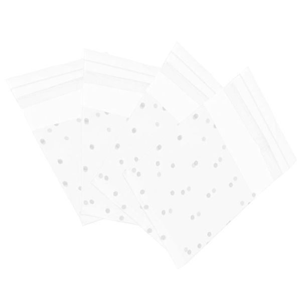 

gift wrap 100pcs dull polish packing bag dot picture bake for candy cookies (size 10x10cm)