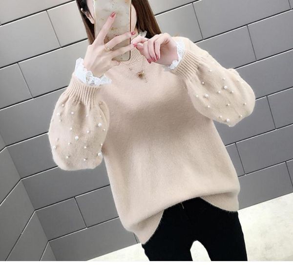 

women's sweaters 2021 spring and autumn winter long sleeve sweater coat, White;black